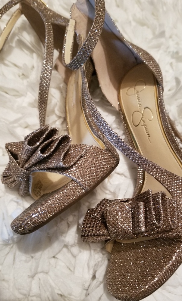New Gold  Jessica  Simpson heels